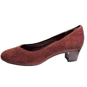 Rockport Total Motion Shoes Size 7 Burgundy Wine Pumps Heels